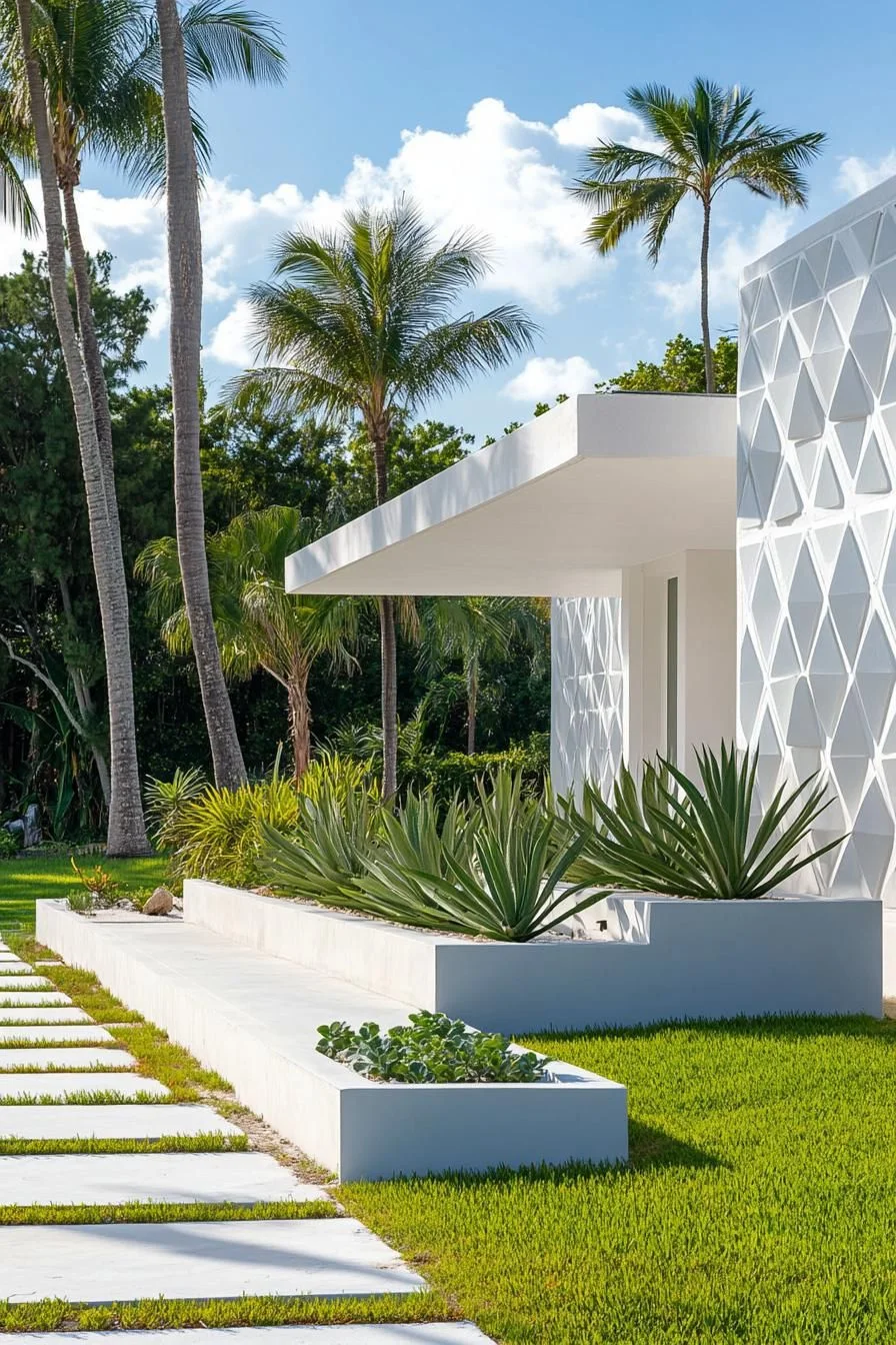 Agave Plants Frame This Geometric Retreat