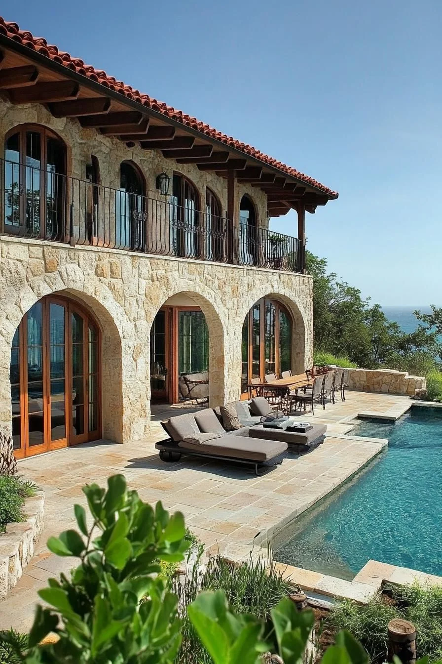 Terracotta Villa Set by the Sea