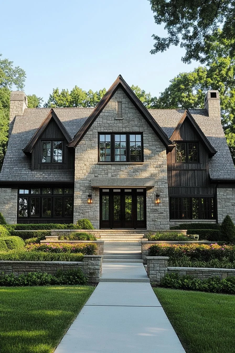 A Cozy Stone Craftsman Retreat