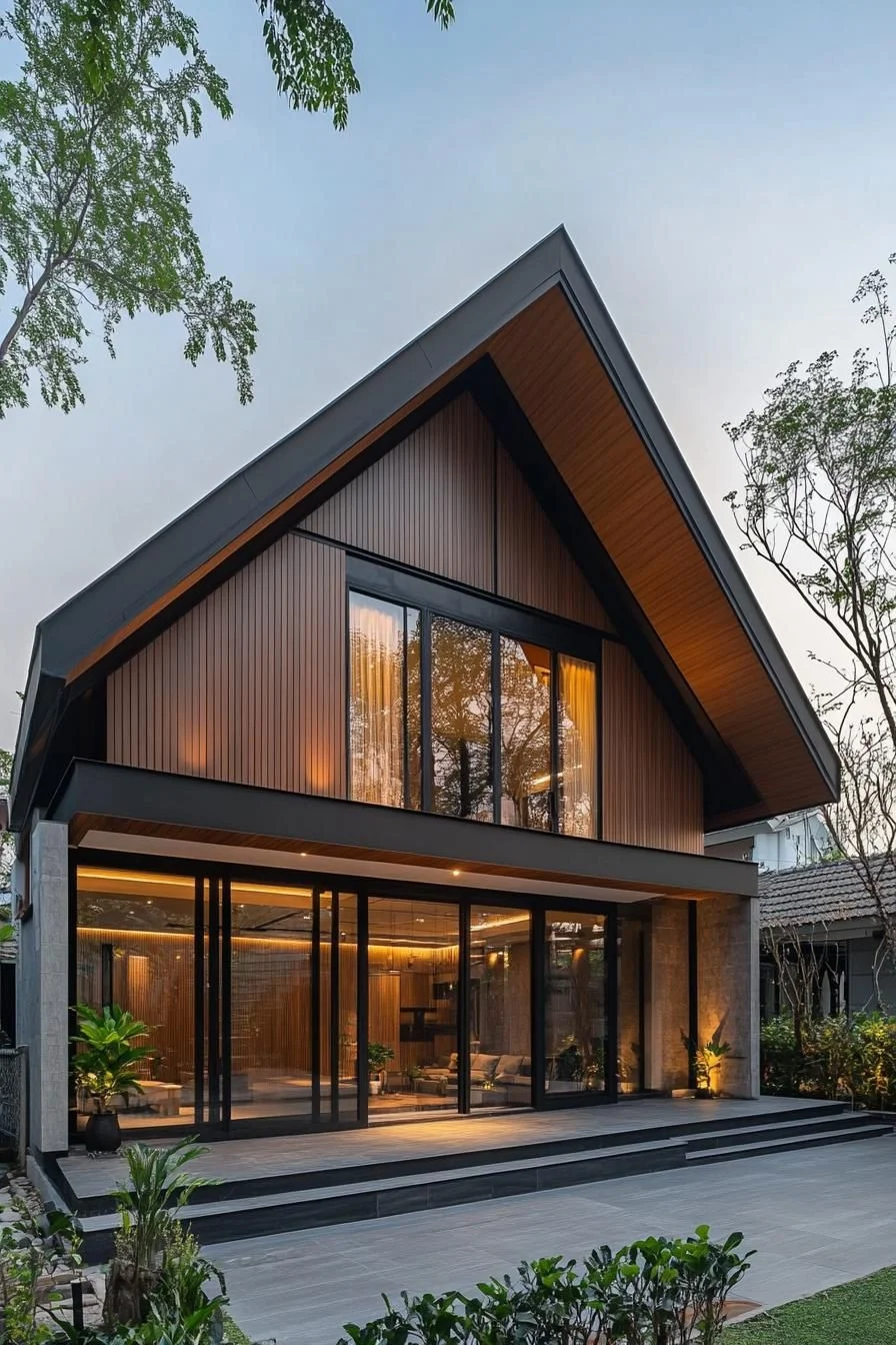 A Triangular Thai Home Design