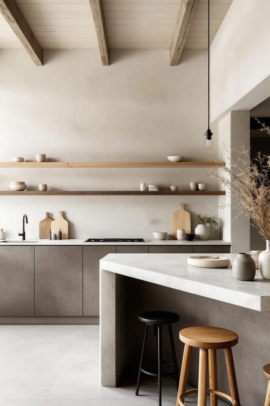 Modern Wabi Sabi Kitchen Design Ideas