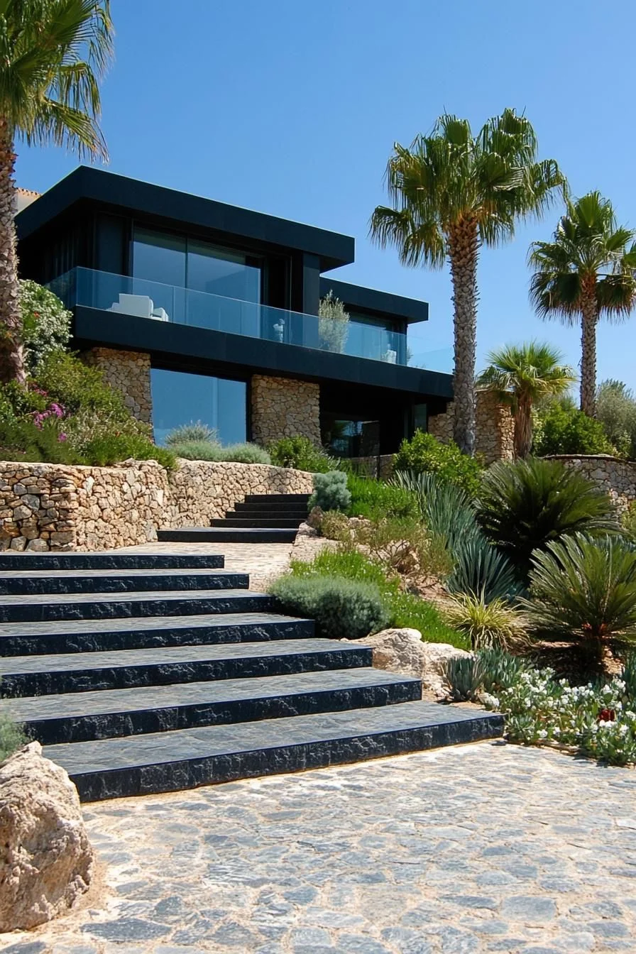 Dreamy Home With Stone Steps