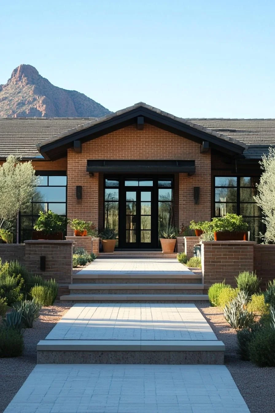 A Sturdy Brick Home in the Desert