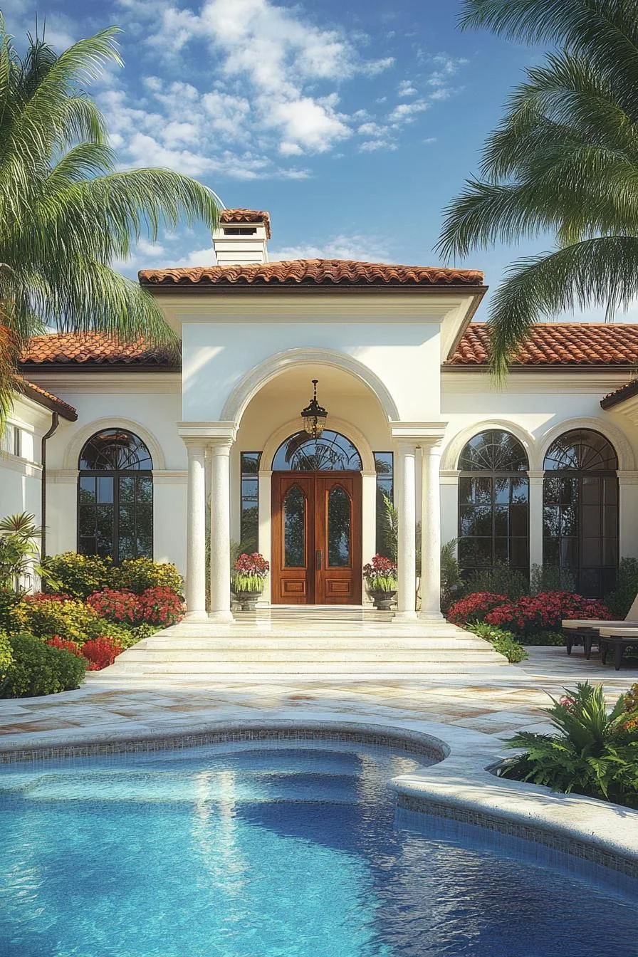 Poolside Reflections at a Spanish Bungalow