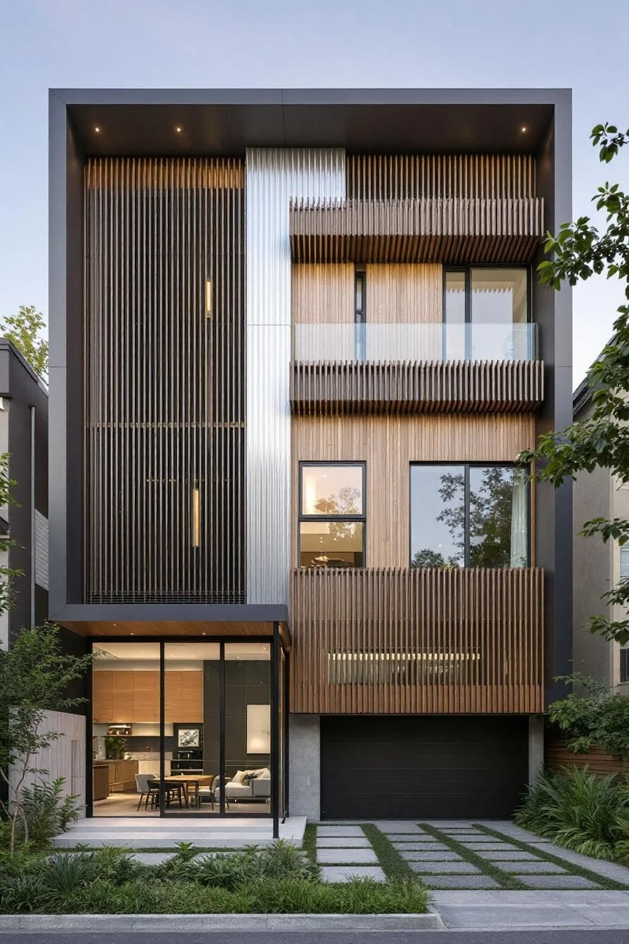 Rustic Rectangular Facade Style