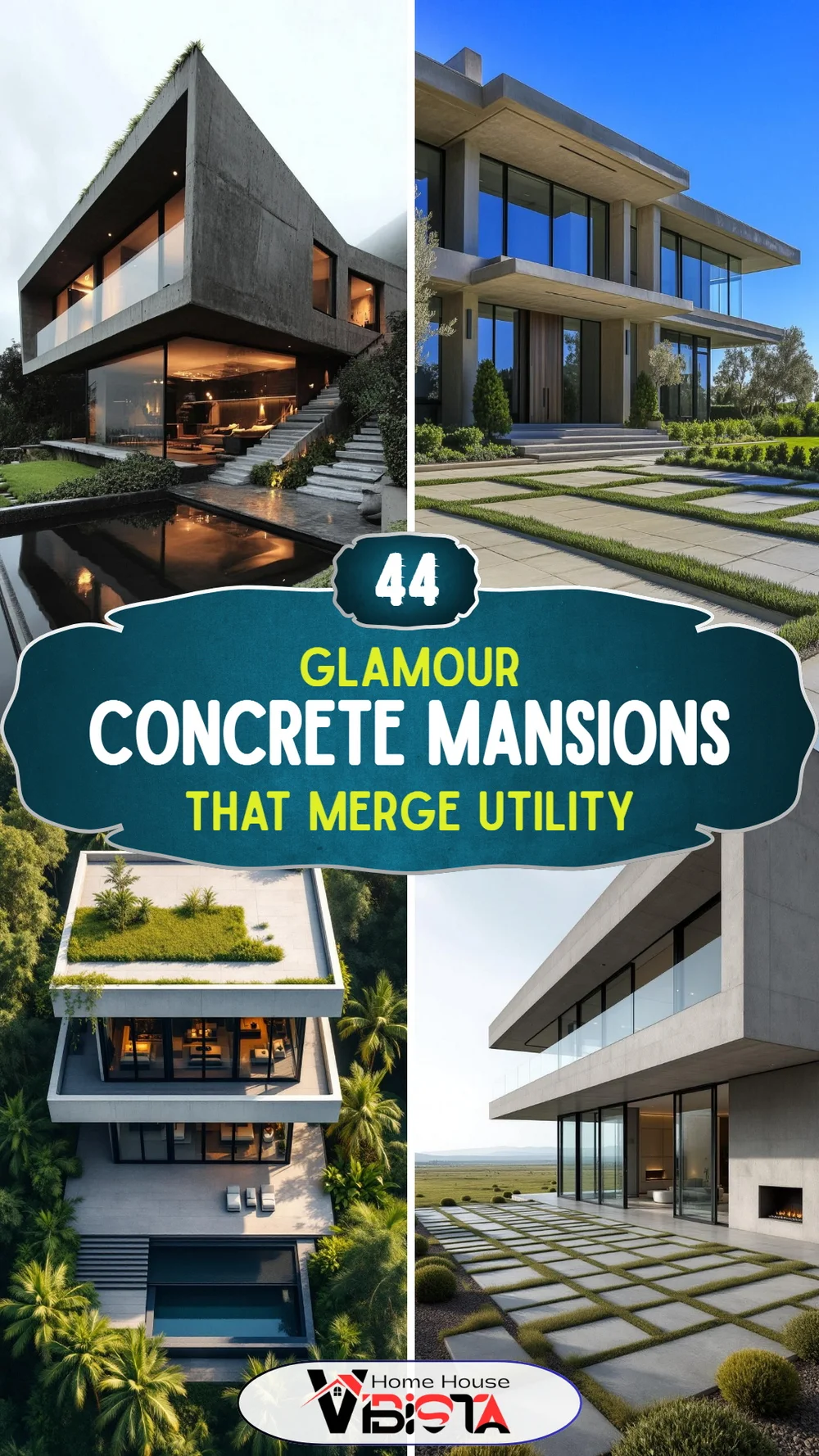 44 Concrete Mansions That Merge Utility with Glamour