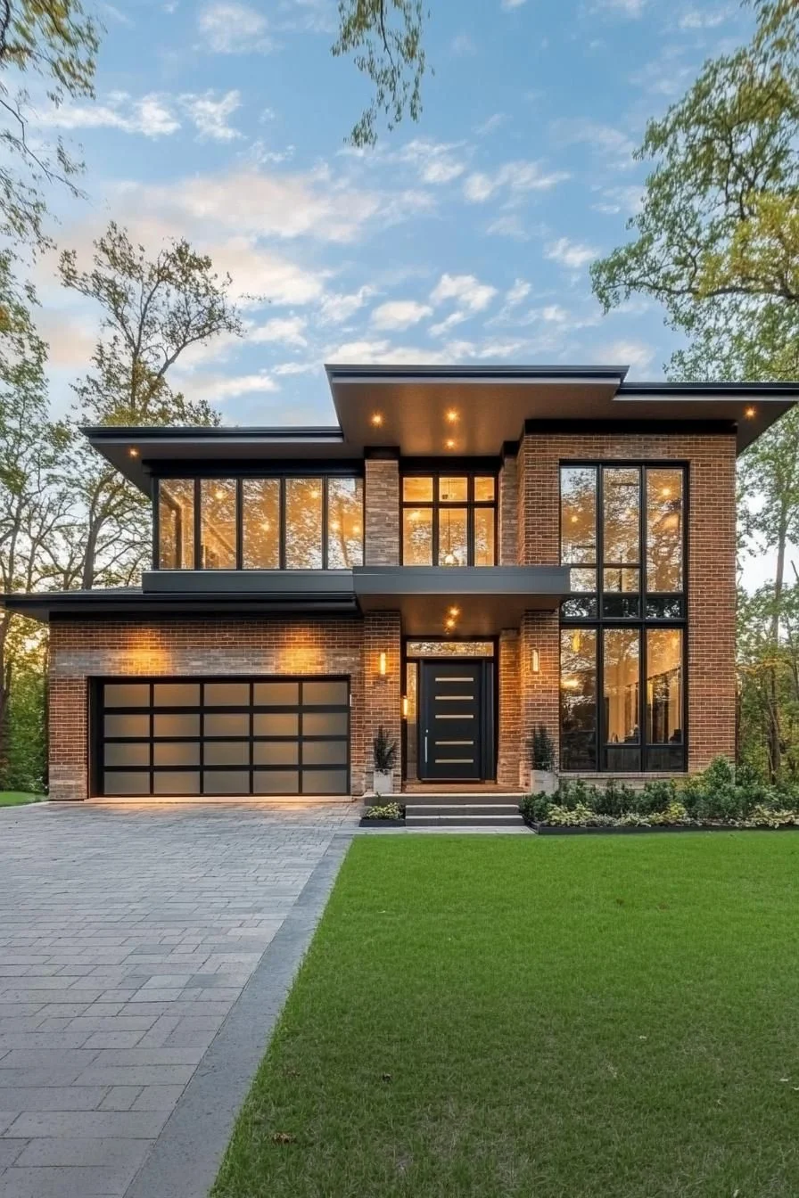 A Brick House With Modern Flair