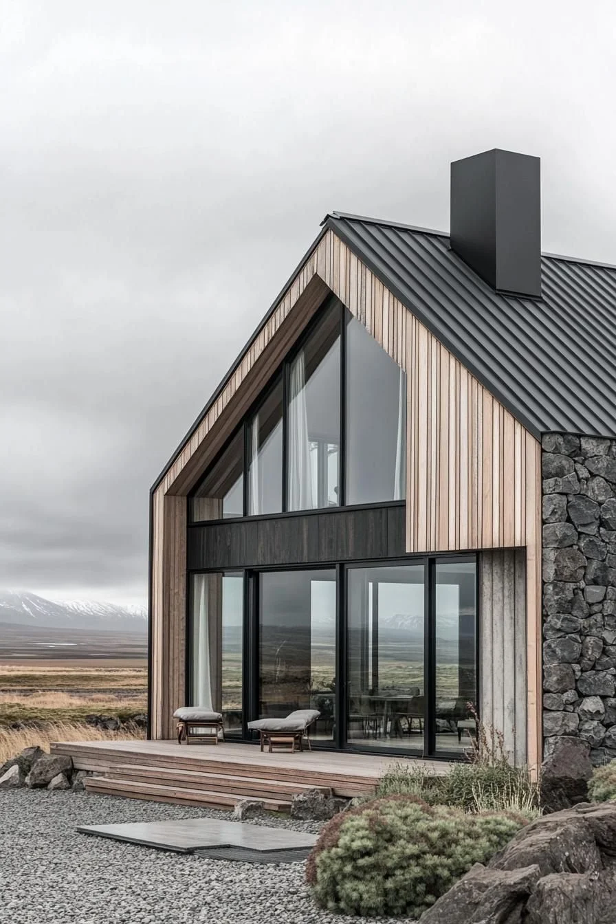 A Sharp, Angular Home in Rustic Land