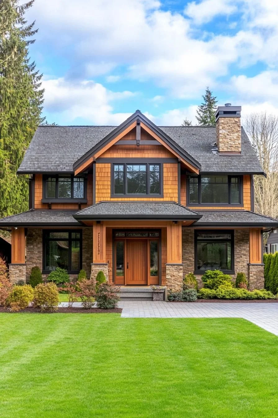 A Lively Craftsman Lodge Design