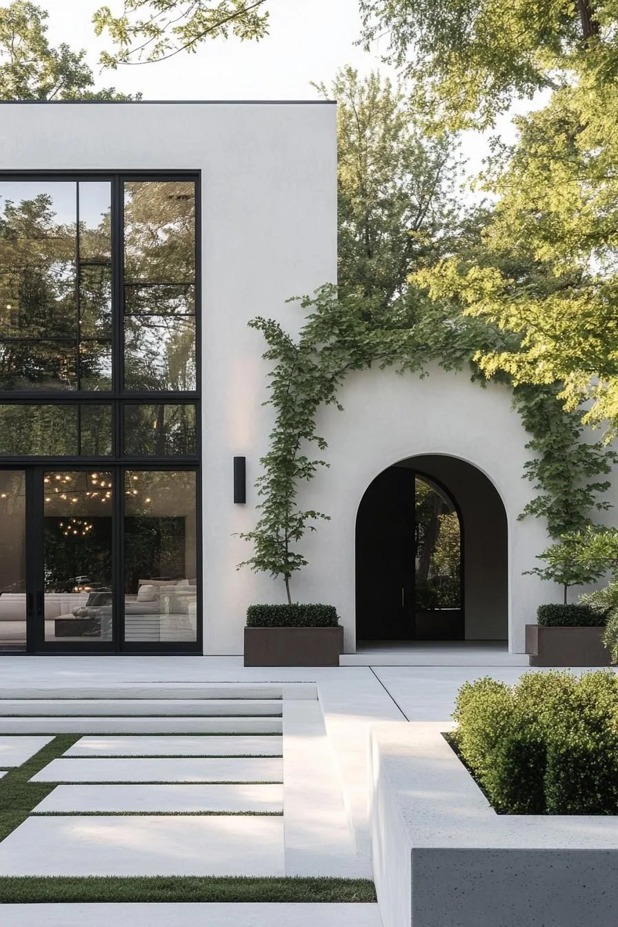 Elegant Archways in a Modern Shell