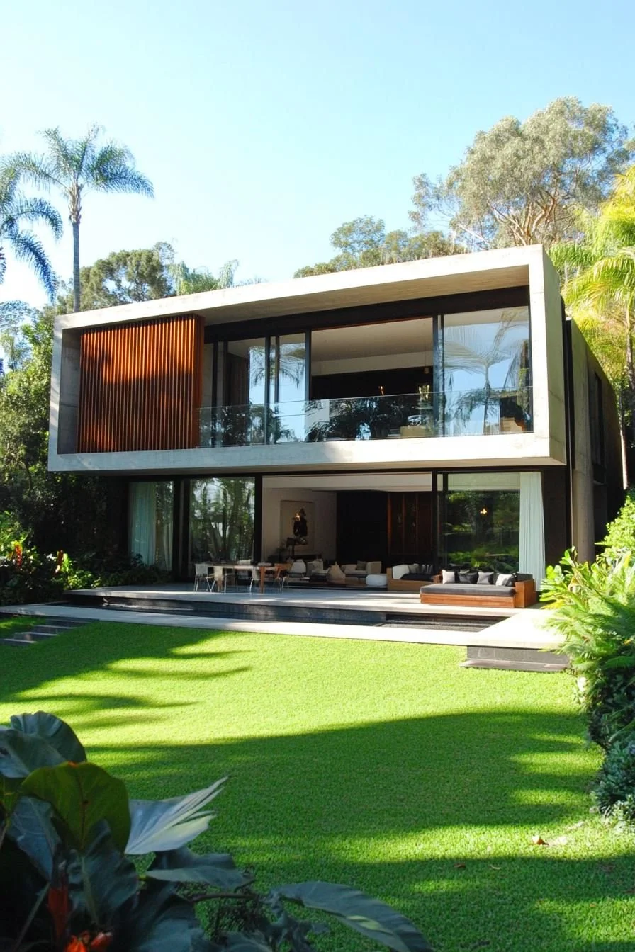 A Glass-Fronted Tropical Escape