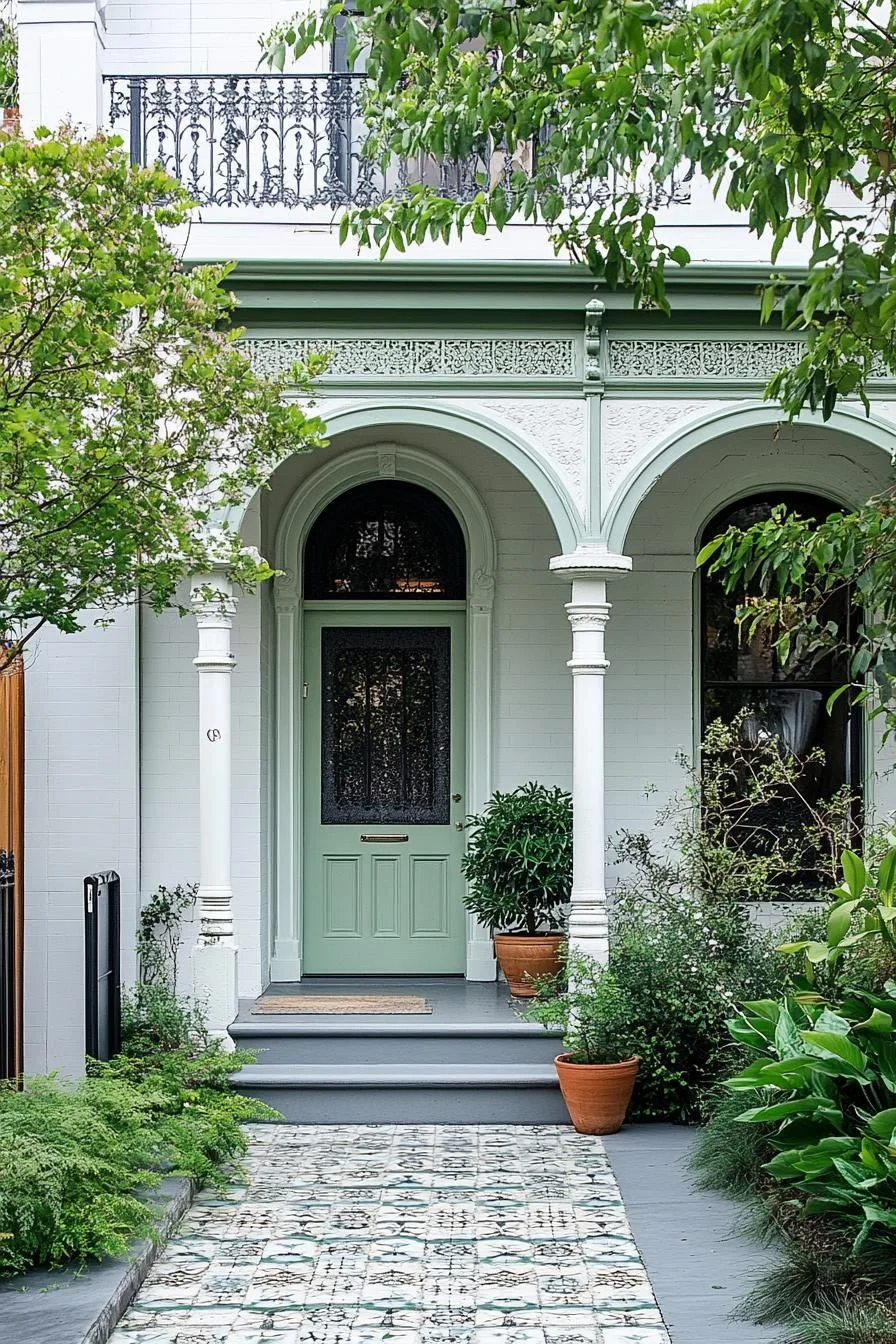 Classic Arches on a Green Melbourne Terrace