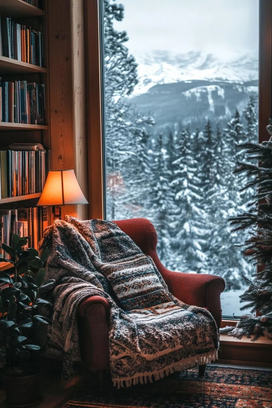 A Cozy Glow for Snowy Days and Good Books