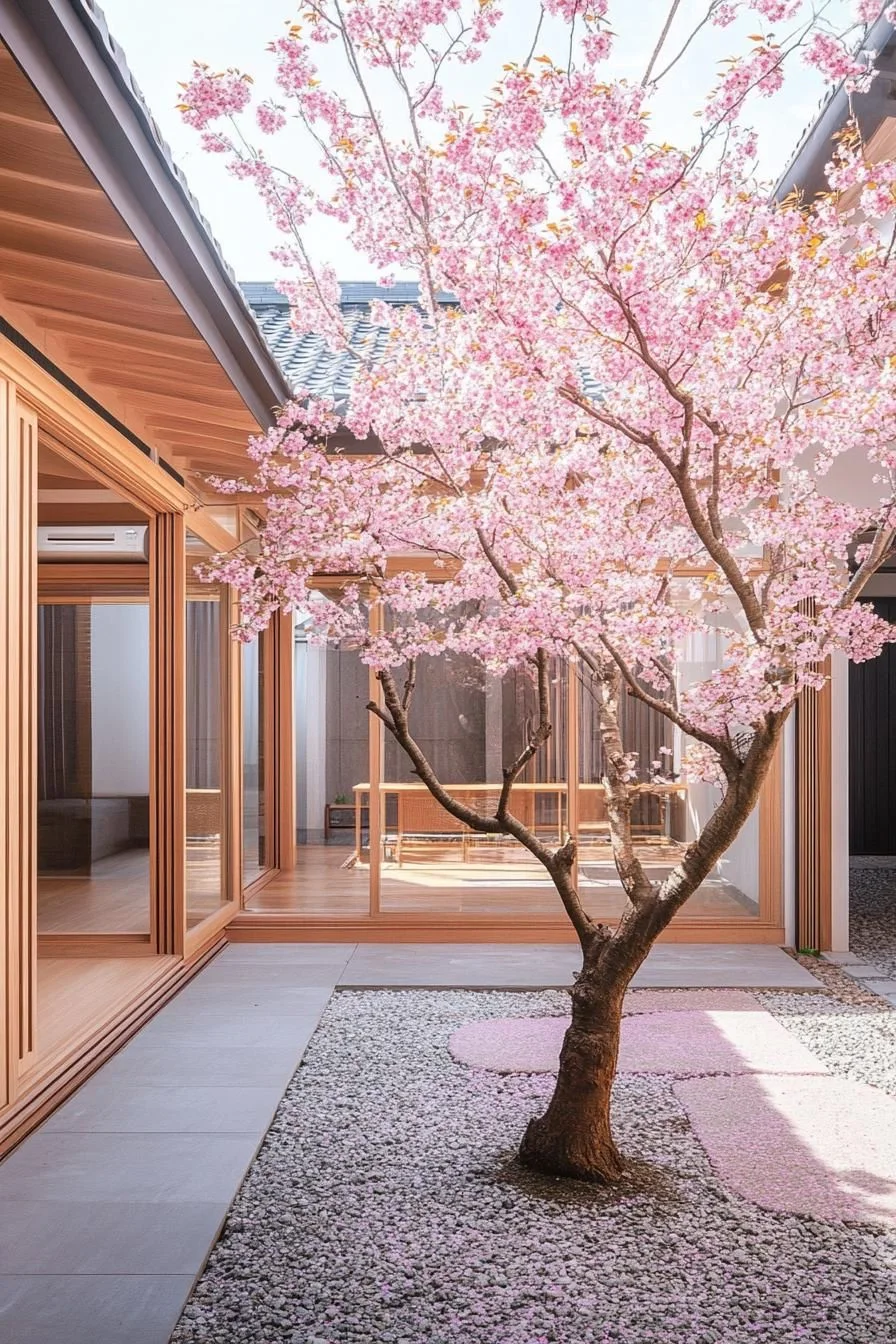 Cherry Blossoms in Quiet Balance