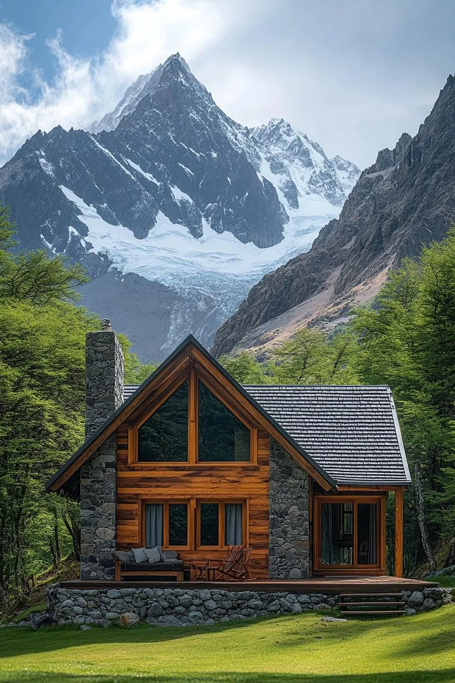 A Cabin Nested in the Mountains