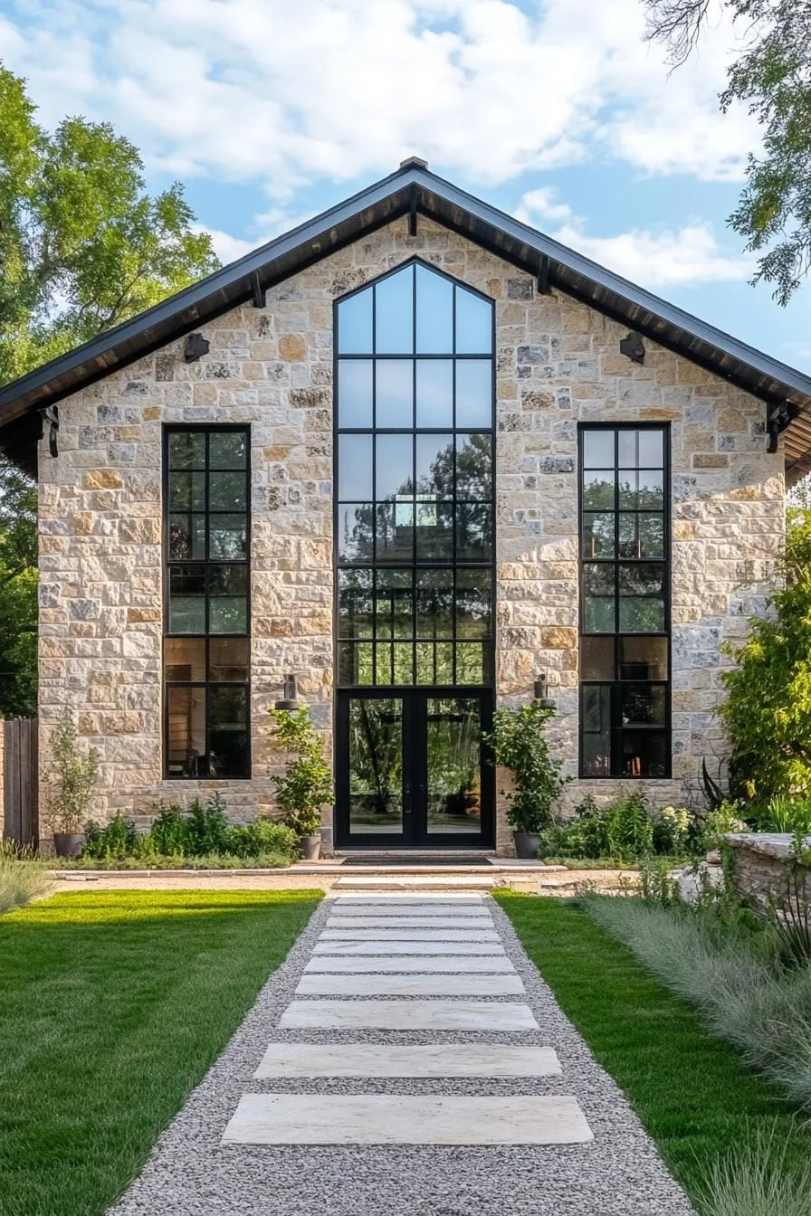 Elegant Modern Style in a Stone Barn