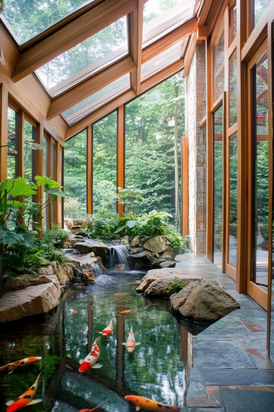 Pondside Panorama: An Indoor Water Display