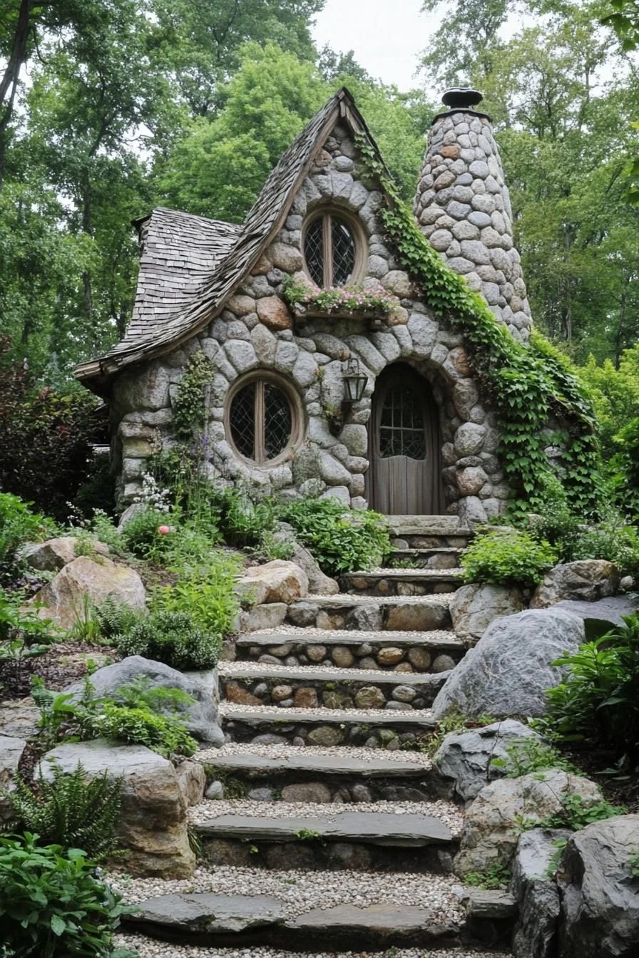 An Enchanted Cottage Wrapped in Greenery