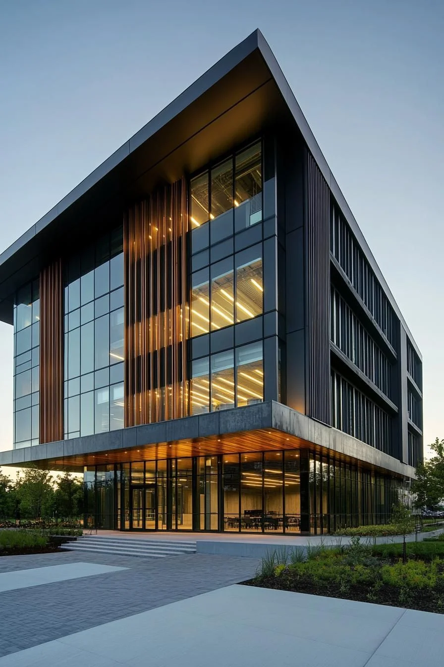 Sleek Steel Facade Style