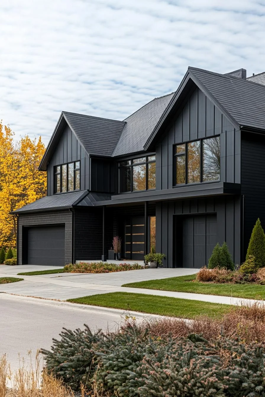 An Elegant Home in Ebony Tones