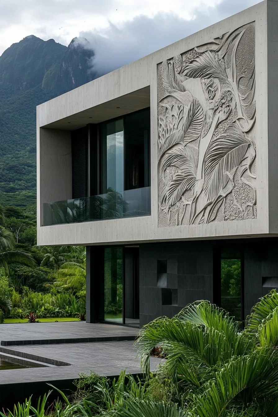 Detailed High-Relief Concrete Art - photo 2