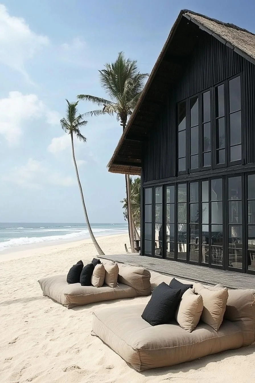 A Metal Home Built Near the Beach