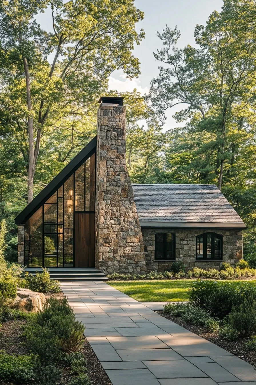 Stone Hideout Topped with a Glistening Spire