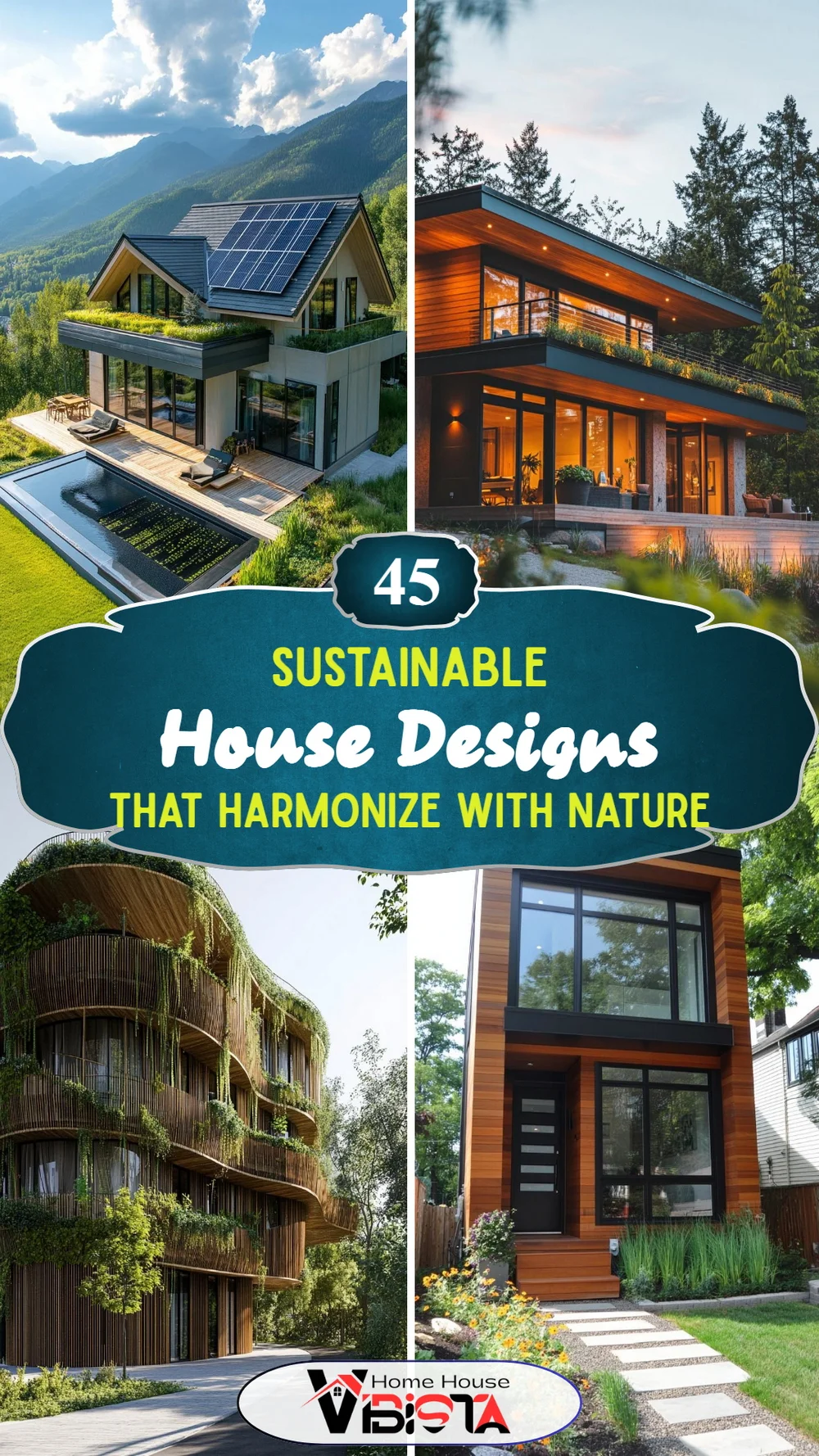 45 Sustainable House Designs That Harmonize with Nature