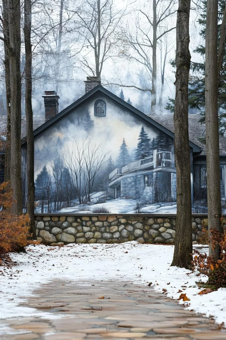 Hand-Painted Murals of Alpine Scenery - photo 4