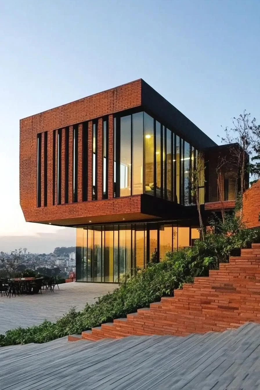 Brick Facade With Panoramic Views
