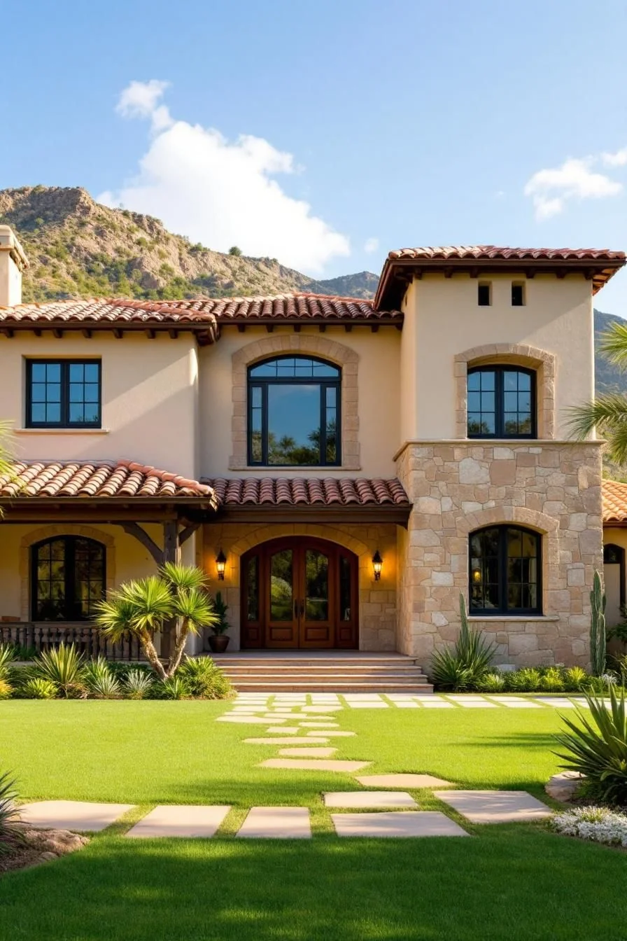 A Grand Villa With Mountain Views