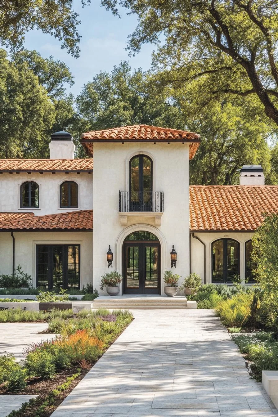 Tuscan-Style Terrace Deep in the Woods