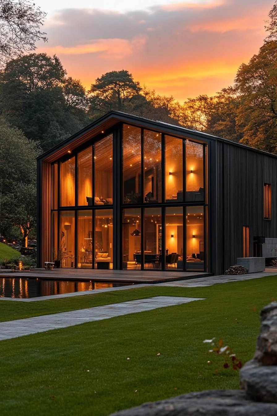 Triangular Barn Design With a View