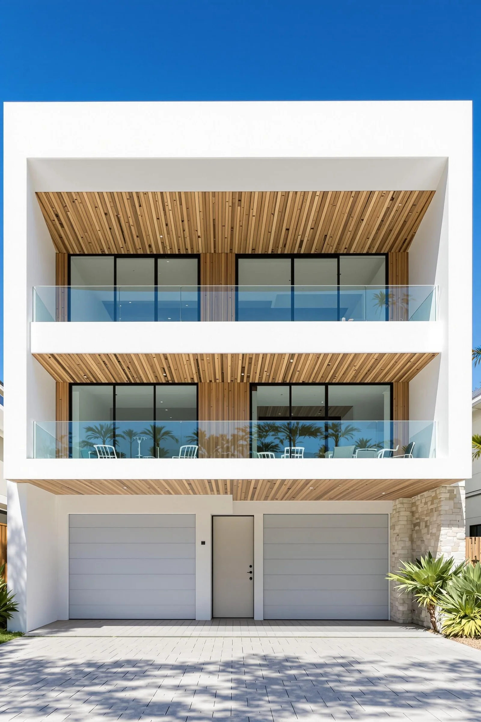 A Cube-Style Home on the Beachfront
