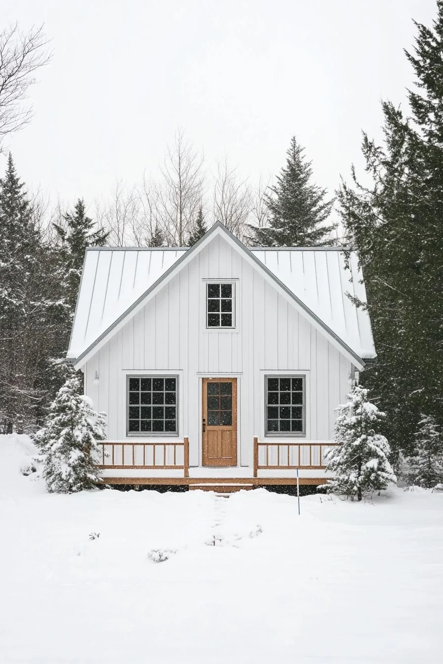 Frosted Cottage Like a Fairy Tale