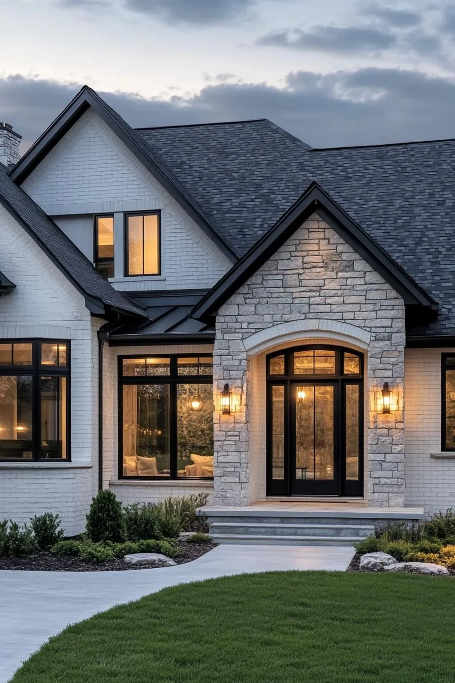 Modern Haven With White Exterior