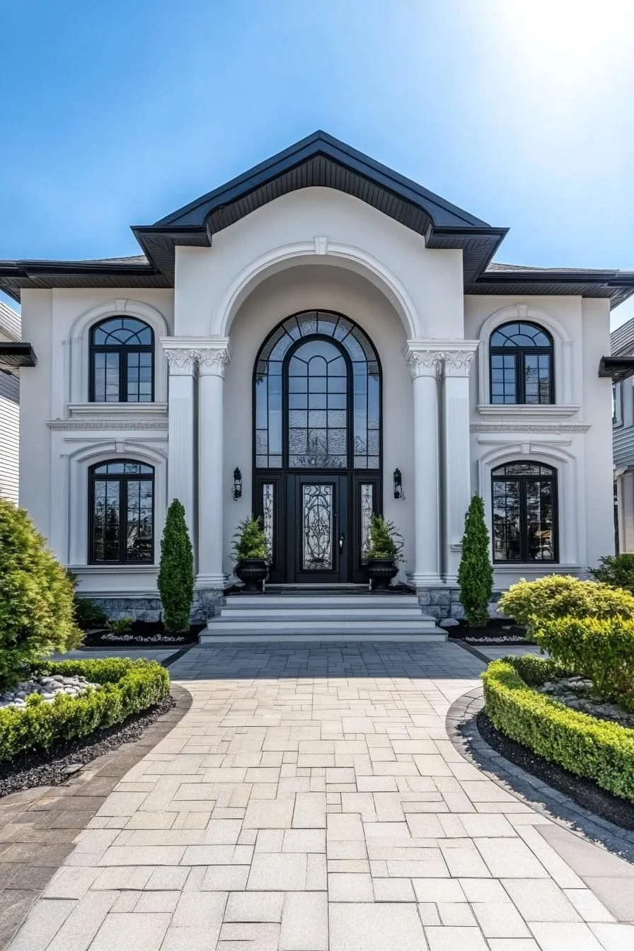 Columned Entrance With Grand Appeal