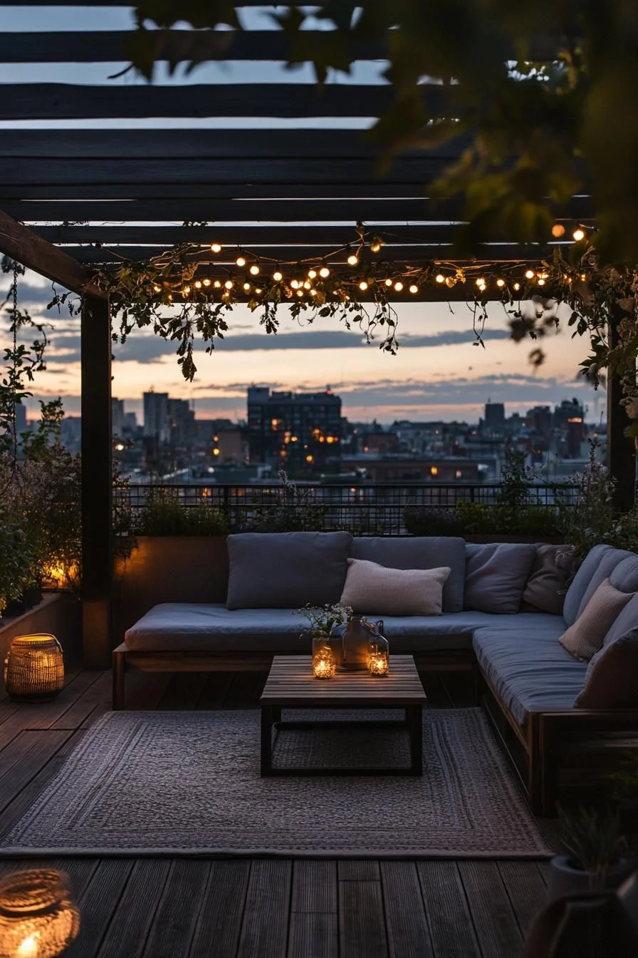 Rooftop Retreat at Twilight