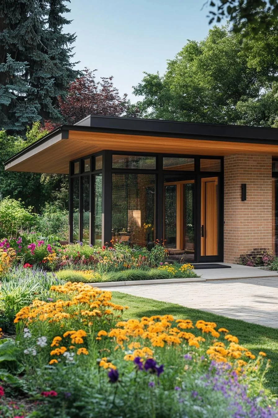 Mid-Century Cottage with Blooming Garden