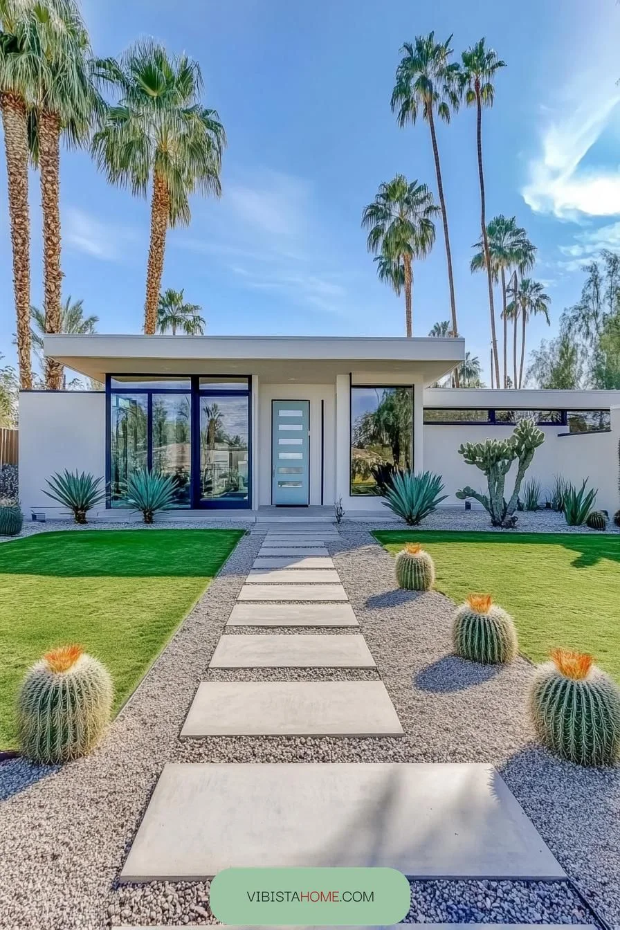 Modern Pathway Down Cactus Boulevard