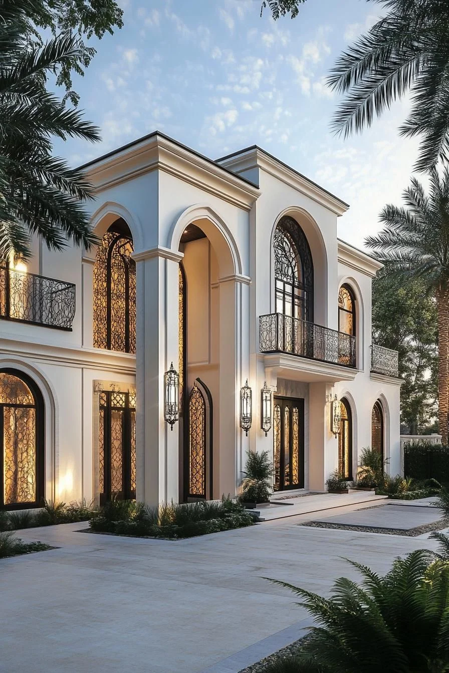 Opulent Oasis Under The Palm Trees