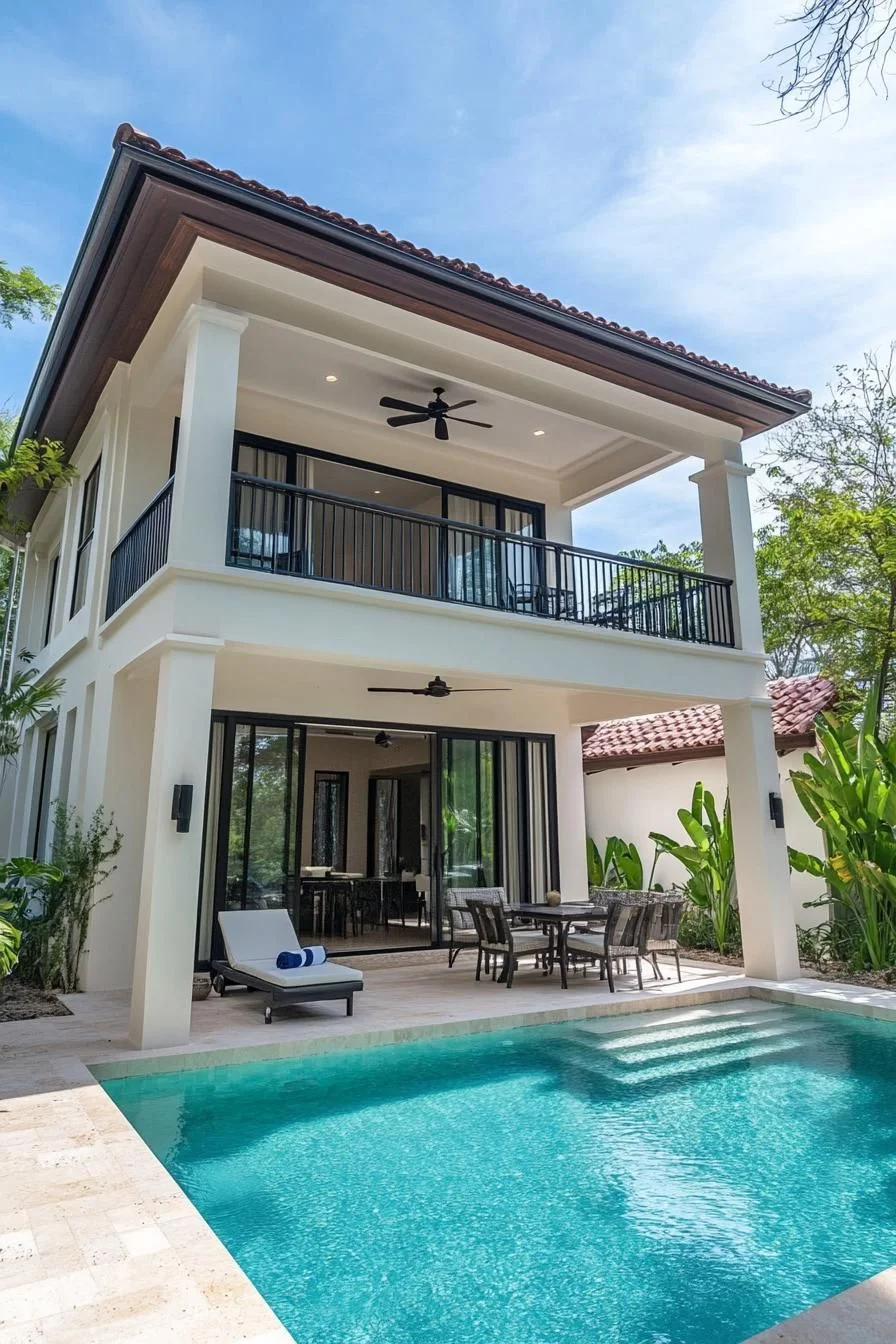 Sunlit Villa with Pool Views