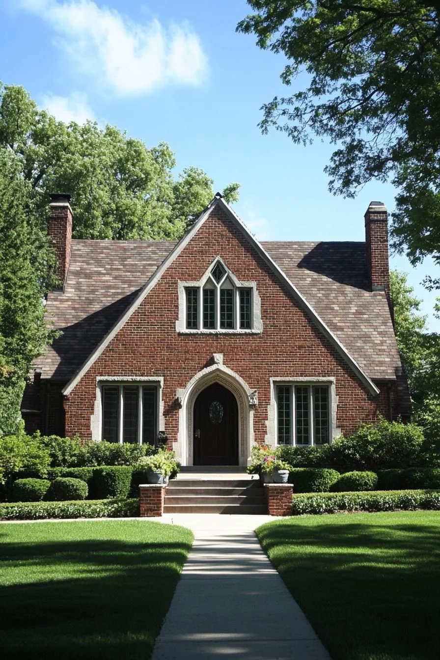 A Storybook-Style Brick Home