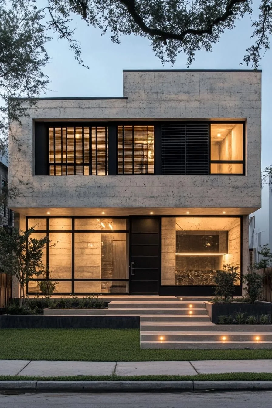 A Concrete House With Cozy Character