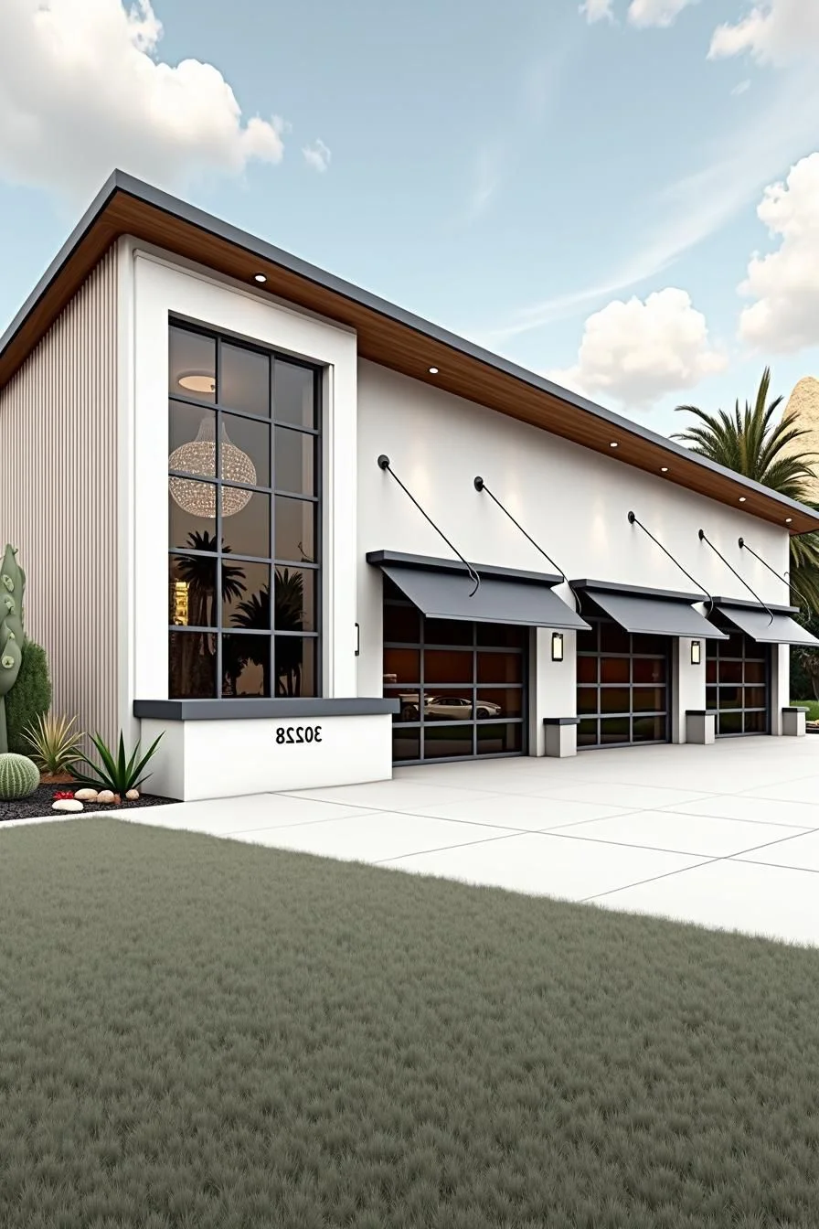 Luxe White Garage House Escape