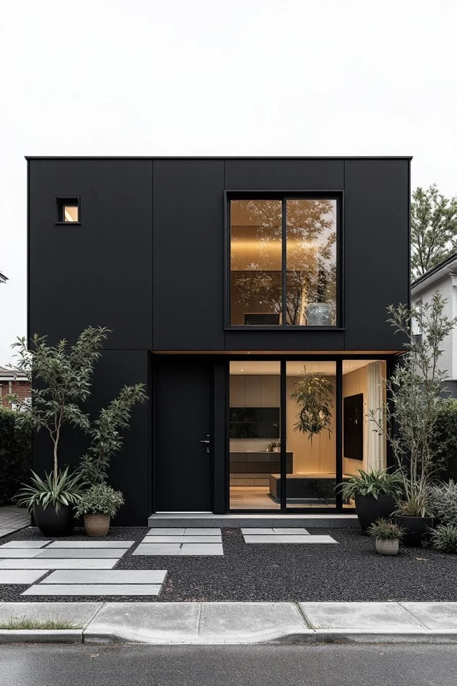 A Geometric Noir Nest With Flair