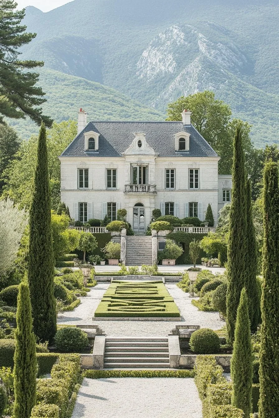 Grand Manor With Alpine Views