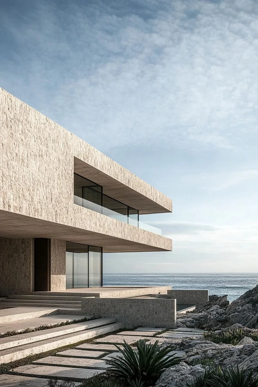 Calm Blocks Forming a Coastal Design