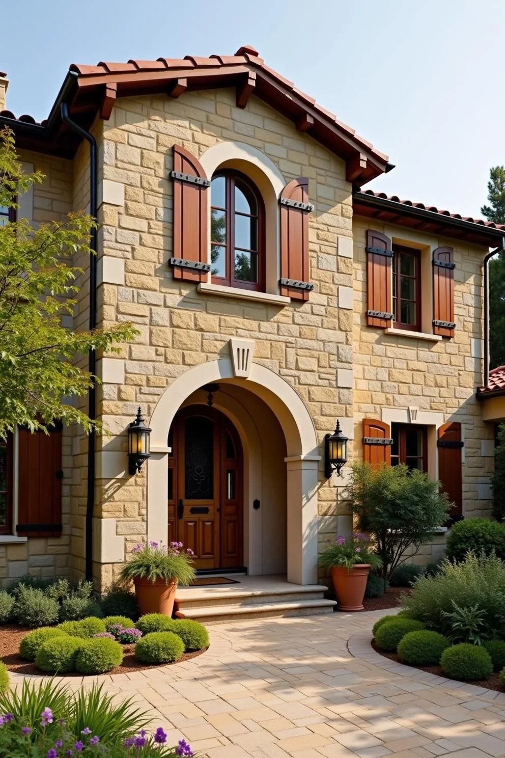 Rustic Entrance of a Tuscan Villa