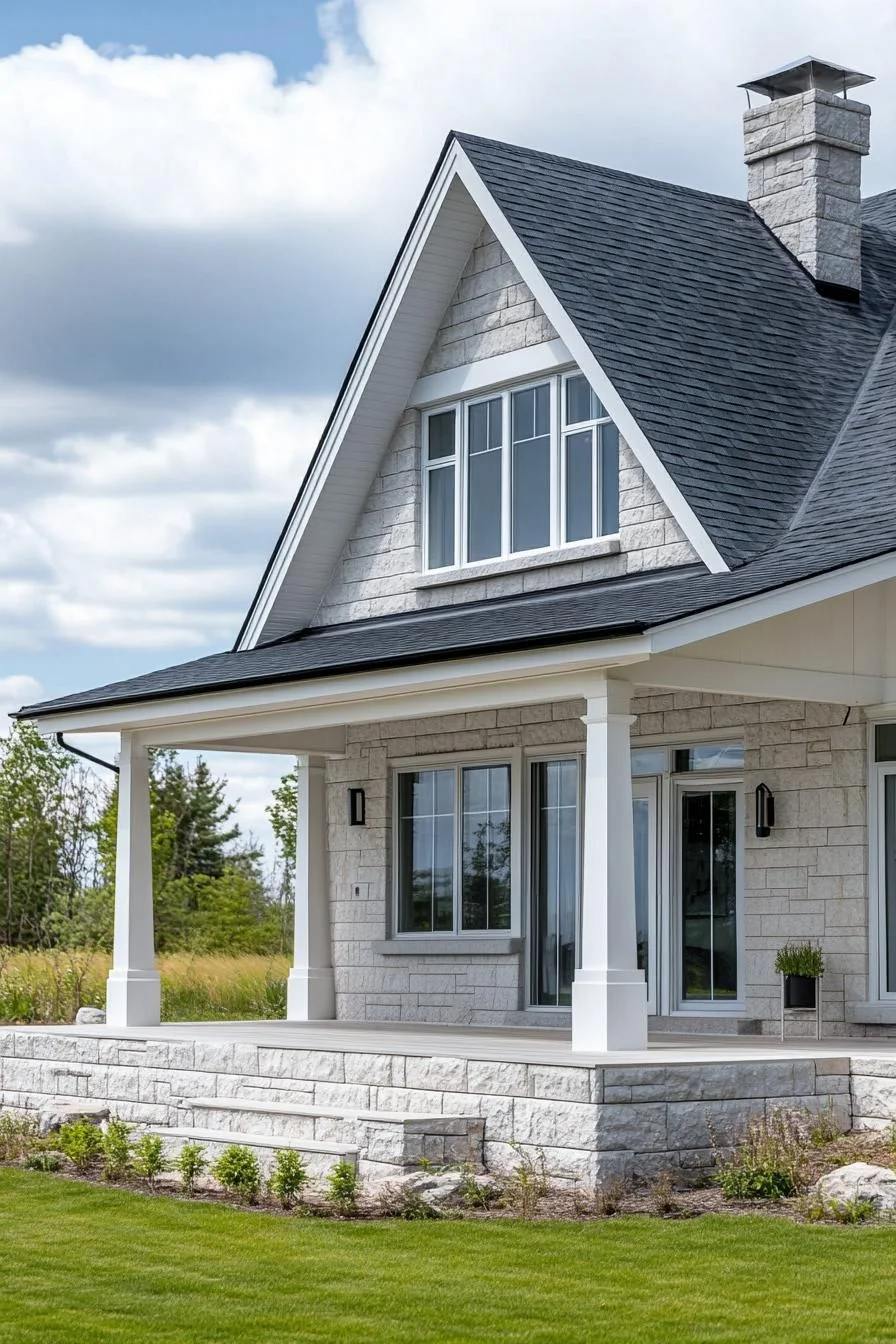 Dreamy Stone Cottage with a Bright Porch